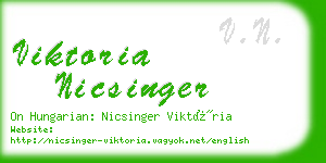 viktoria nicsinger business card